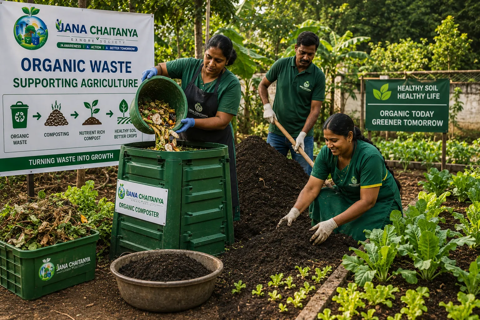Organic waste supporting agriculture